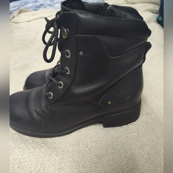 Harley-Davidson Black Women's Biker Boots - Picture 3 of 12
